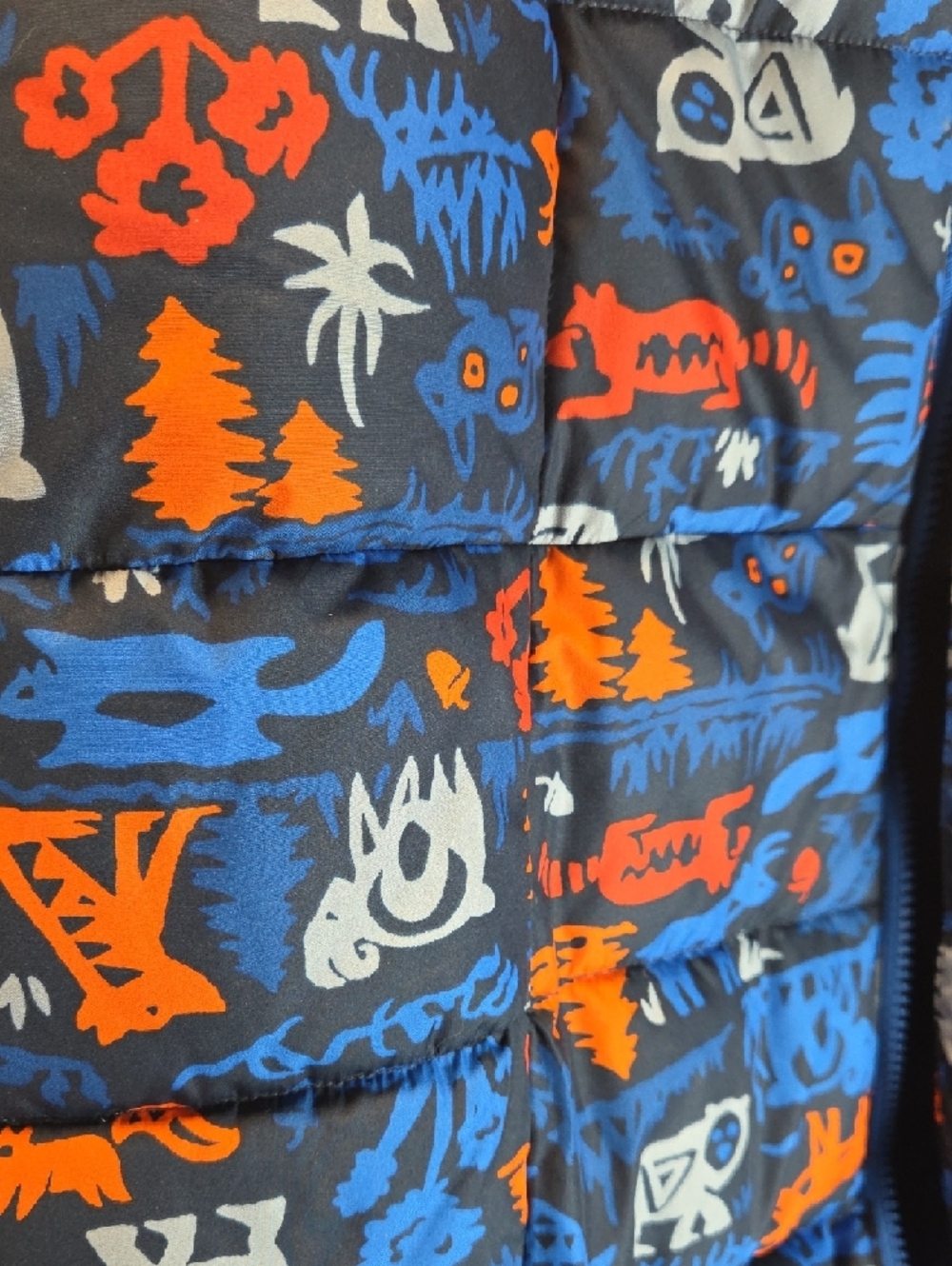 Toddler Insulated Hooded One-Piece Snowsuit - Navy Print Size 18-24m - Picture 5 of 5
